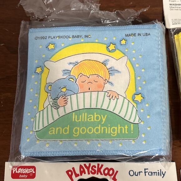 VTG Playskool Baby My Soft Book And Squeaker Books 80s 90s New Nursery Storytime - Picture 9 of 10